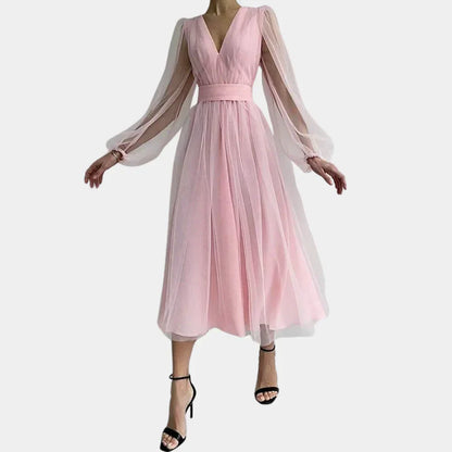 LB | Modna sukienka midi o eleganckim kroju dla kobiet