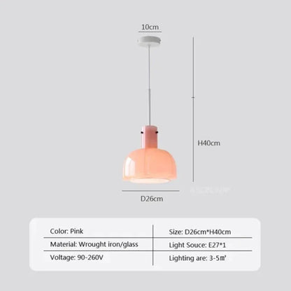 MedievalSimplicity - Lampa wisząca wykonana ze szkła