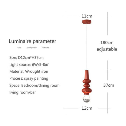 ArcticLuminaire - Lampa wisząca z pojedynczą żyłką