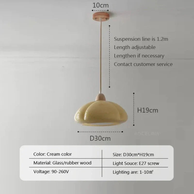 MedievalLuxe - Kremowa lampa wisząca