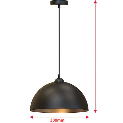 DomeGlow - lampa wisząca z kloszem w kształcie kopuły