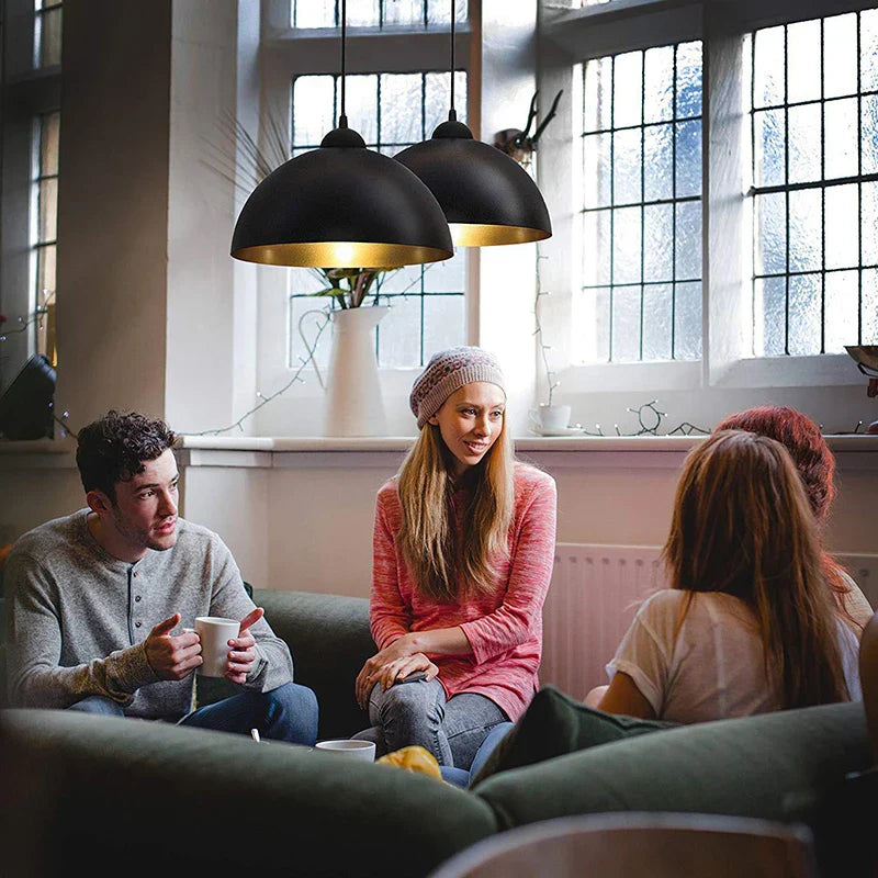 DomeGlow - lampa wisząca z kloszem w kształcie kopuły