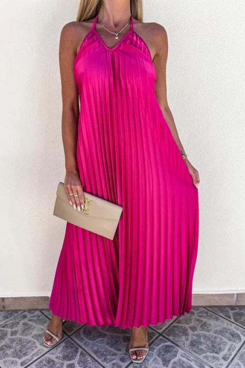 LB | Breeze plisowana sukienka maxi