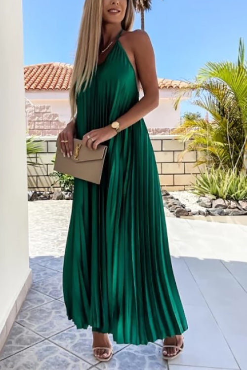 LB | Breeze plisowana sukienka maxi