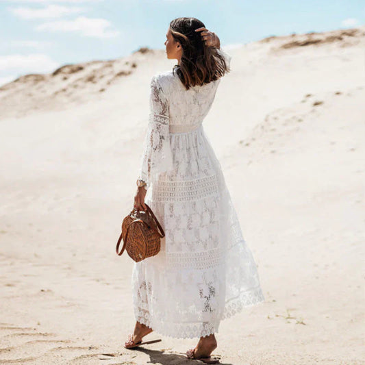 LB | Sukienka maxi w stylu boho, jesień & wiosna