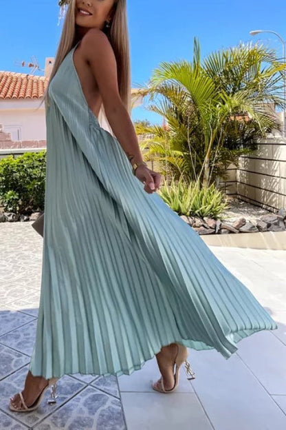 LB | Breeze plisowana sukienka maxi