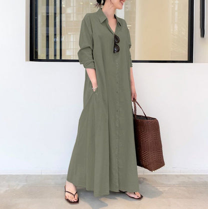 LB | Nowoczesna minimalistyczna sukienka maxi