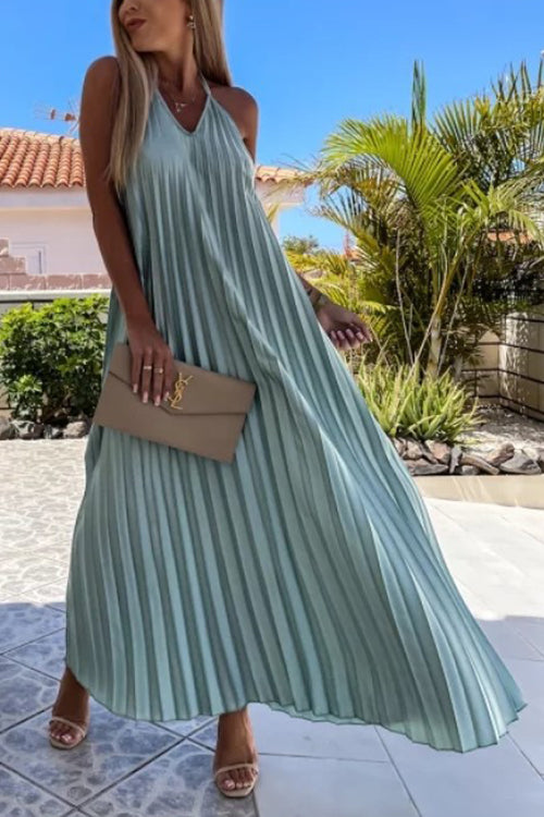 LB | Breeze plisowana sukienka maxi