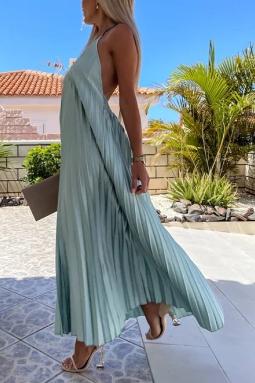 LB | Breeze plisowana sukienka maxi