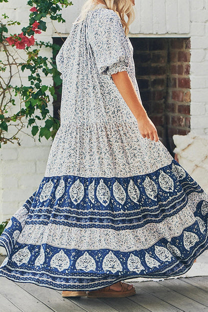 LB | Sukienka maxi z nadrukiem w paisley