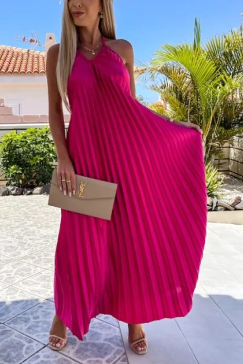 LB | Breeze plisowana sukienka maxi
