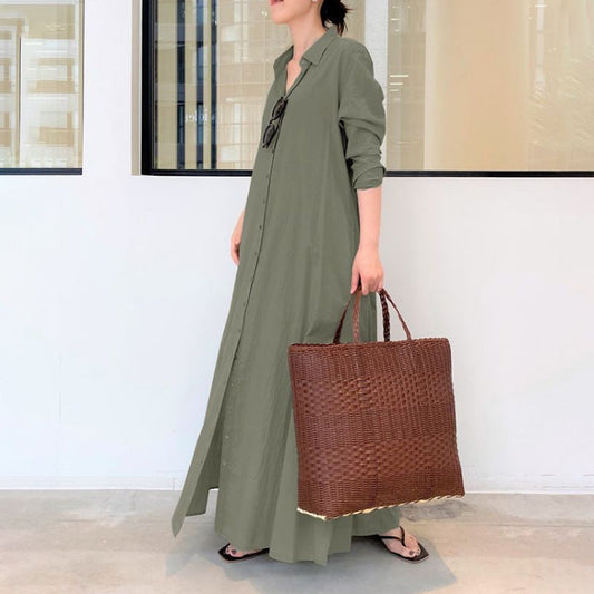 LB | Nowoczesna minimalistyczna sukienka maxi