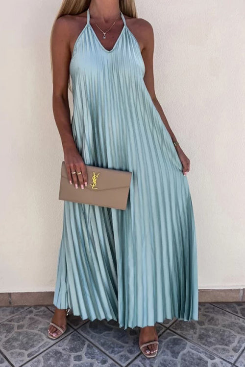LB | Breeze plisowana sukienka maxi