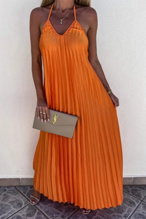 LB | Breeze plisowana sukienka maxi