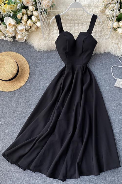 LB | Solid V Slip Maxi Dress