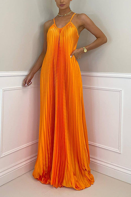 LB | Breeze plisowana sukienka maxi