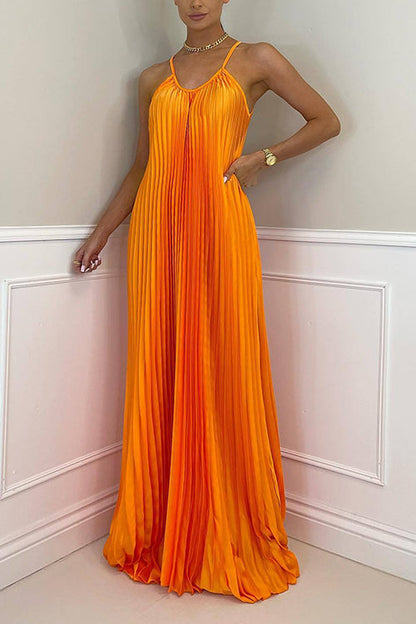 LB | Breeze plisowana sukienka maxi