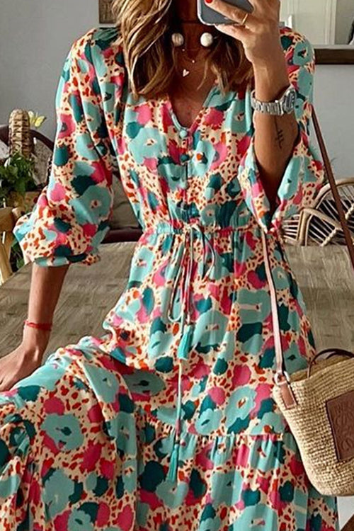 LB | Down The West Coast Bohemia Print Maxi Dress