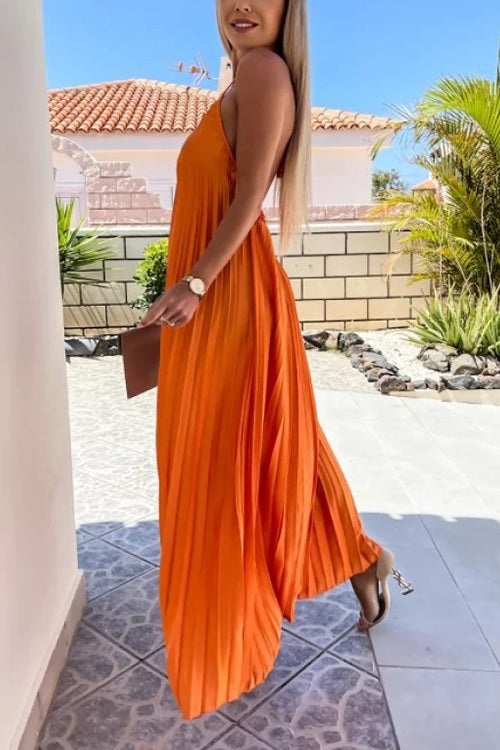 LB | Breeze plisowana sukienka maxi