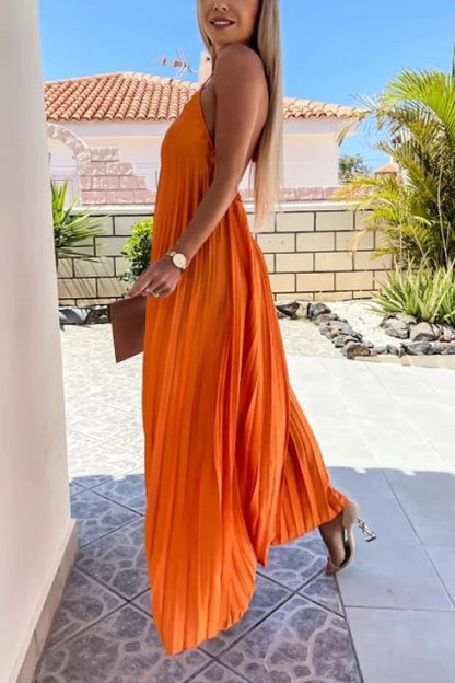 LB | Breeze plisowana sukienka maxi