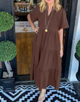 LB | Elegancka sukienka maxi zapewniająca styl bez wysiłku