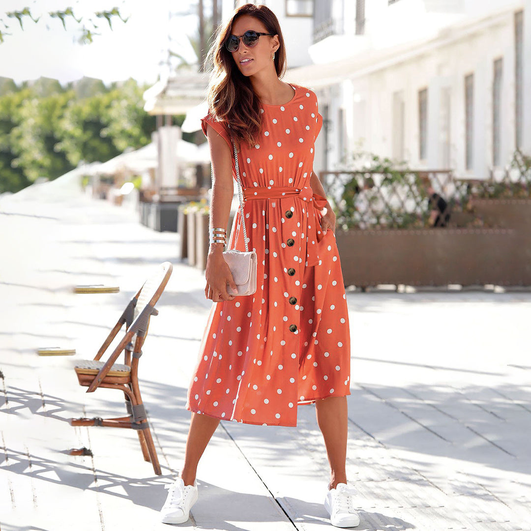 LB | Casualowa letnia sukienka midi