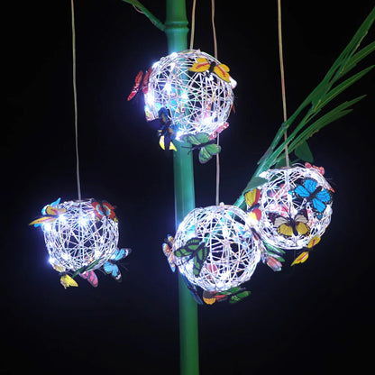 ButterBright - Wisząca lampa solarna motyl