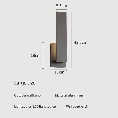 EcoScape - Minimalistyczna wodoodporna lampa ścienna