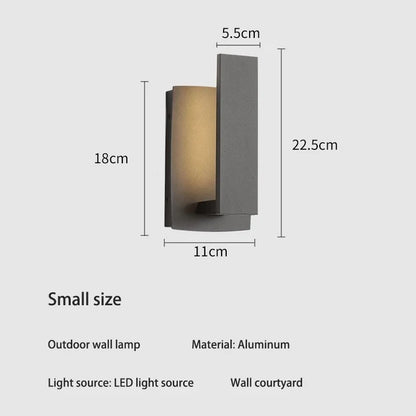 EcoScape - Minimalistyczna wodoodporna lampa ścienna