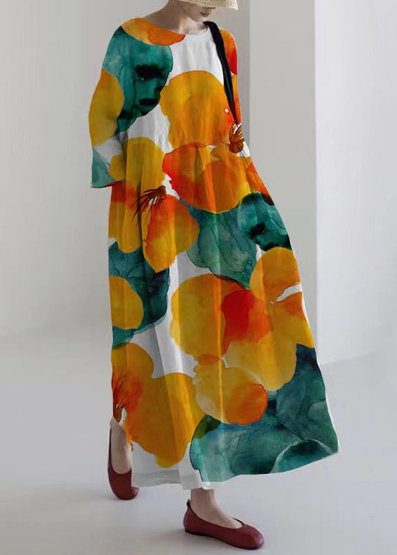LB | Plus Size Niebieska plisowana sukienka maxi na wiosnę