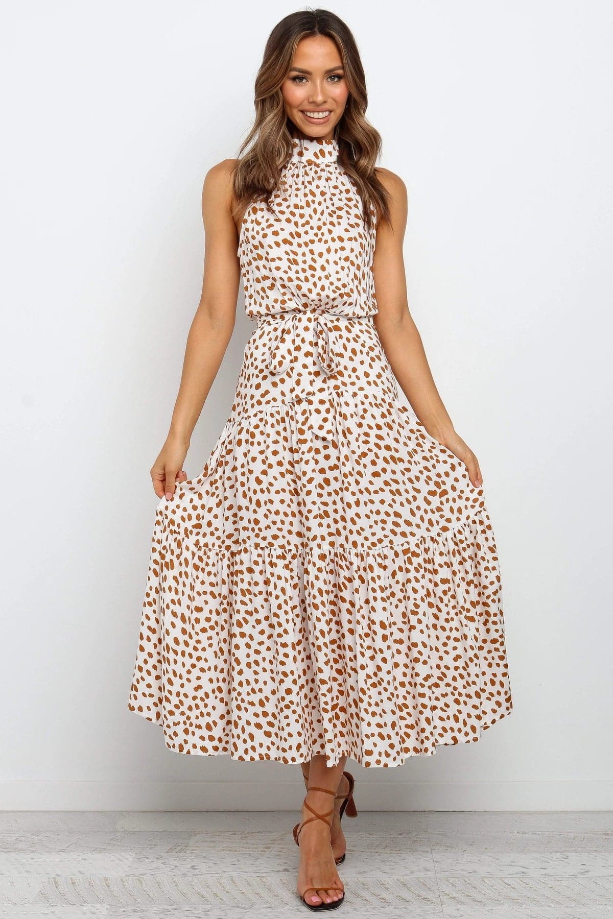 LB | Bohemian Maxi Dress damska w kropki