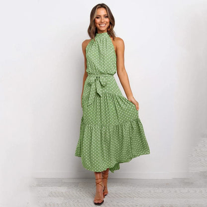LB | Bohemian Maxi Dress damska w kropki