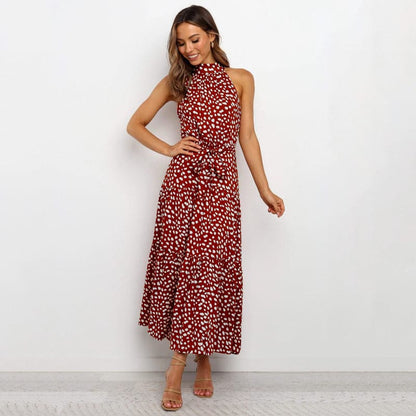 LB | Bohemian Maxi Dress damska w kropki