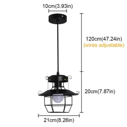 AntiqueCage - industrialna lampa sufitowa wisząca