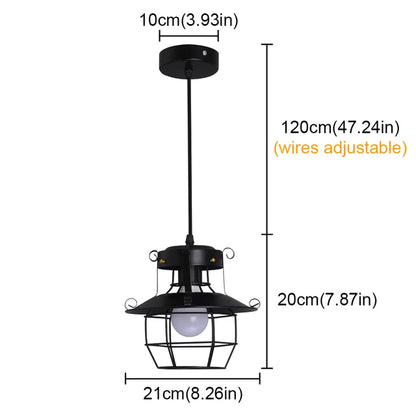 IndustrialCage - Lampa wisząca w stylu vintage