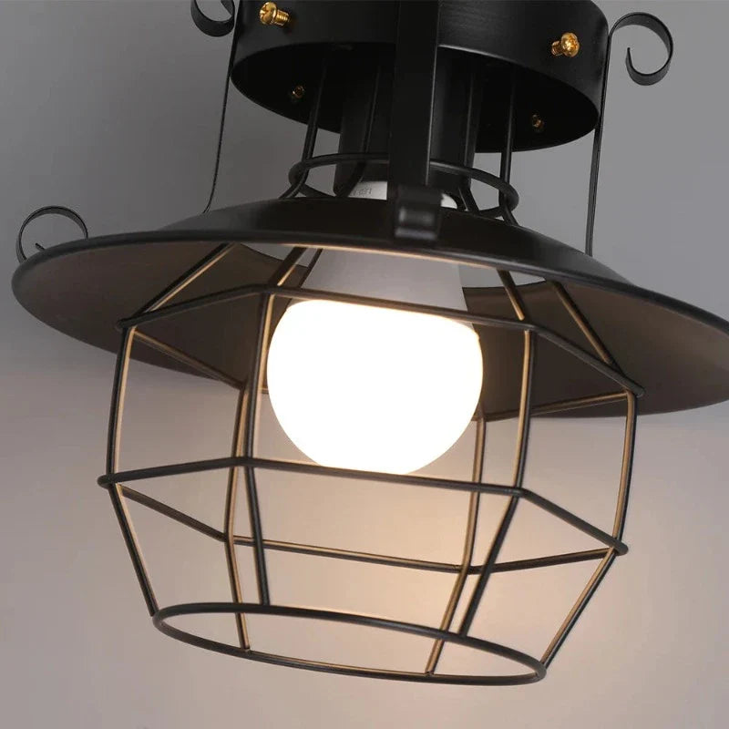 AntiqueCage - industrialna lampa sufitowa wisząca