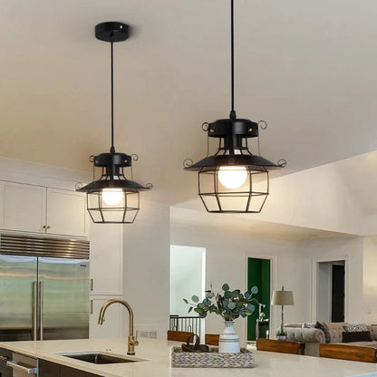 AntiqueCage - industrialna lampa sufitowa wisząca