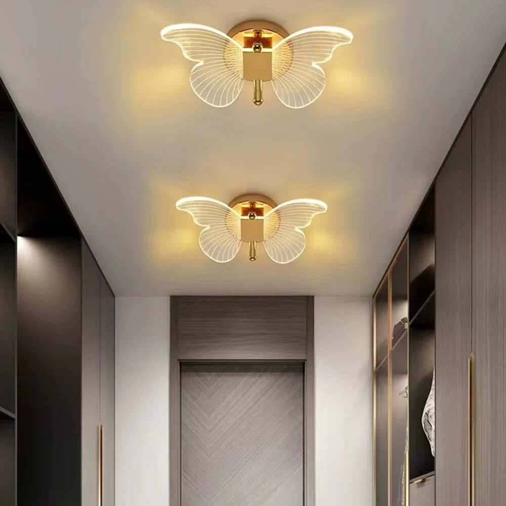FlutterLuxe - Lampy wiszące w kształcie motyli