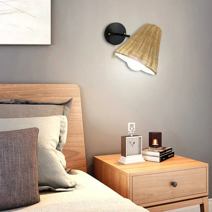 EcoLux - Obrotowa tkana lampa ścienna