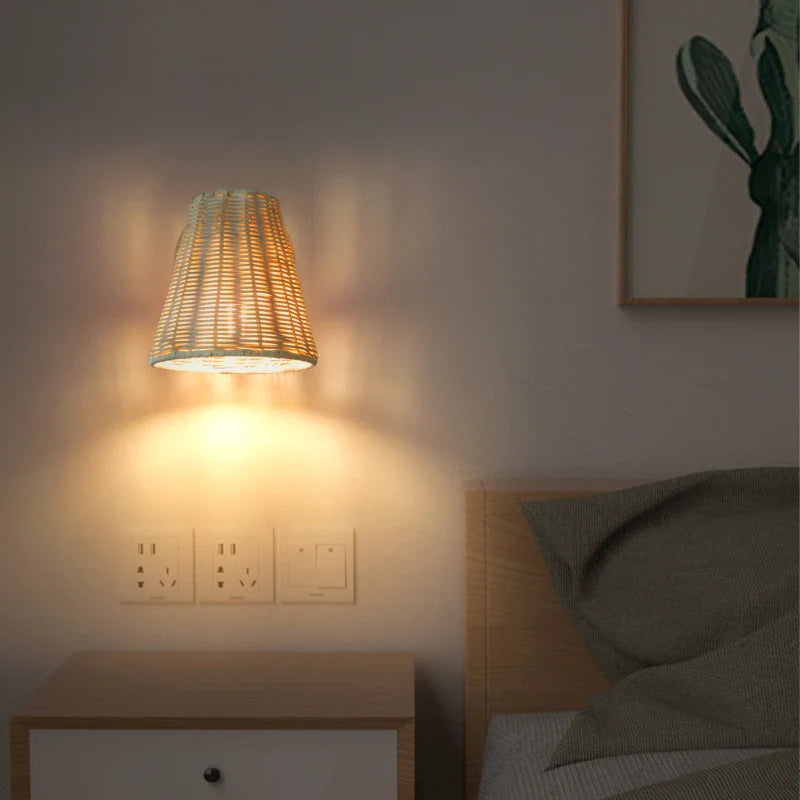 EcoLux - Obrotowa tkana lampa ścienna