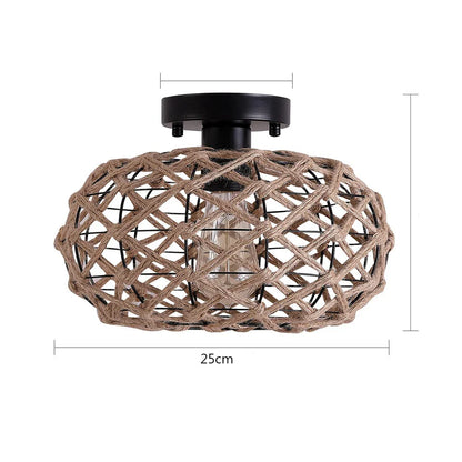 RadiantWeave - Tkana lampa sufitowa