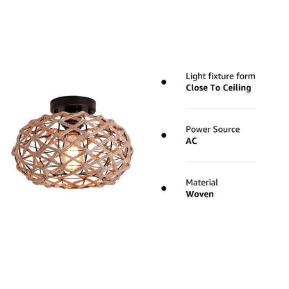 RadiantWeave - Tkana lampa sufitowa