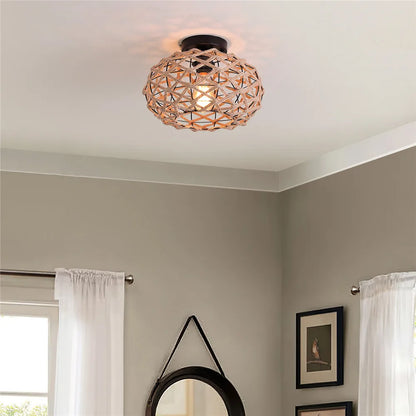 RadiantWeave - Tkana lampa sufitowa