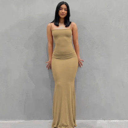 LB | Sukienka maxi slim