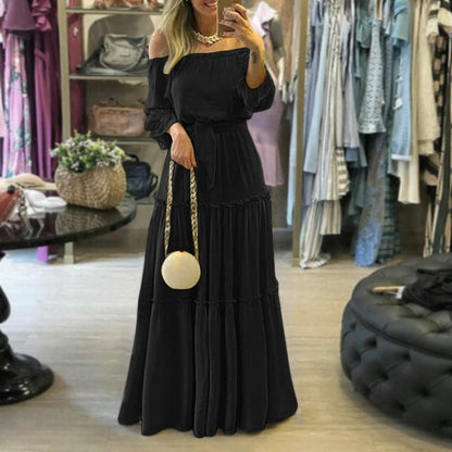 LB | Elegancka długa sukienka maxi