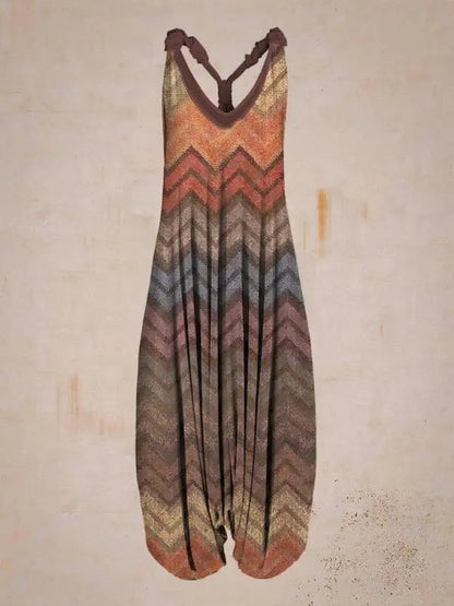 LB | Casualowy kombinezon w stylu bohemyWool - Casualowy kombinezon w stylu bohemy