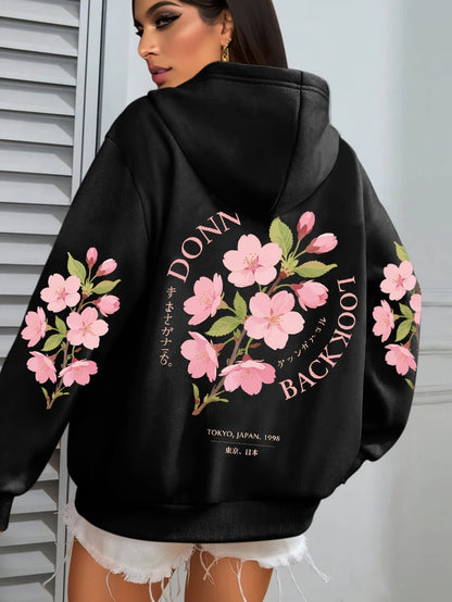 Stonowany i elegancki Bluza z kapturem
