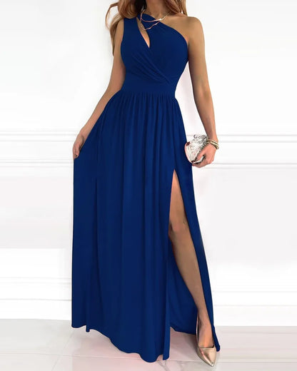 LB | Elegancka sukienka maxi z ramiączkami ����n