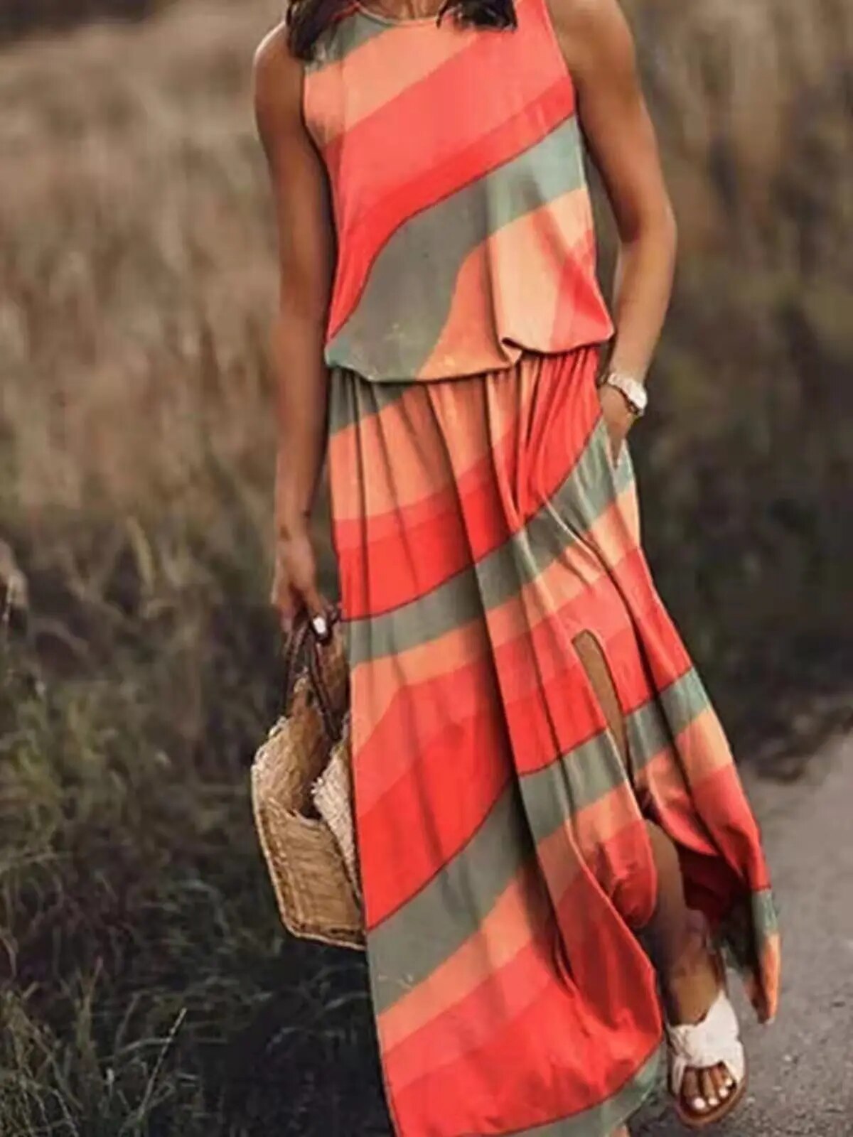 LB | Letnia sukienka maxi