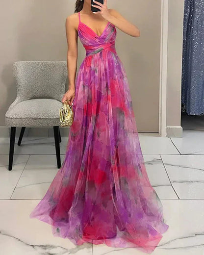 LB | Kwiatowa sukienka maxi dla niewymuszonej elegancji